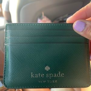 Kate Spade Cardholder Dark Green